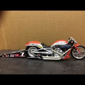 Scale model of a Screaming Eagle motorcycle